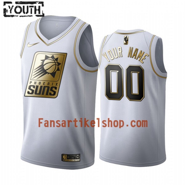 NBA Phoenix Suns Trikot Benutzerdefinierte Nike 2019-2020 Weiß Golden Edition Swingman - Kinder NBA Phoenix Suns Trikot Benutzerdefinierte Nike 2019-2020 Weiß Golden Edition Swingman - Kinder